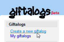create a giftalog