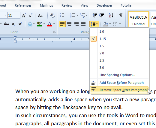 Line And Paragraph Spacing In Word Pointlasopa