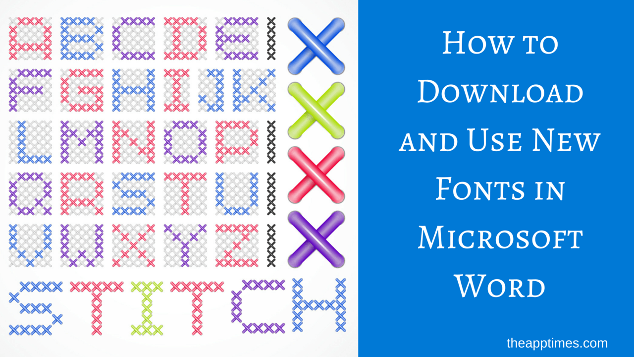 download fonts to microsoft word