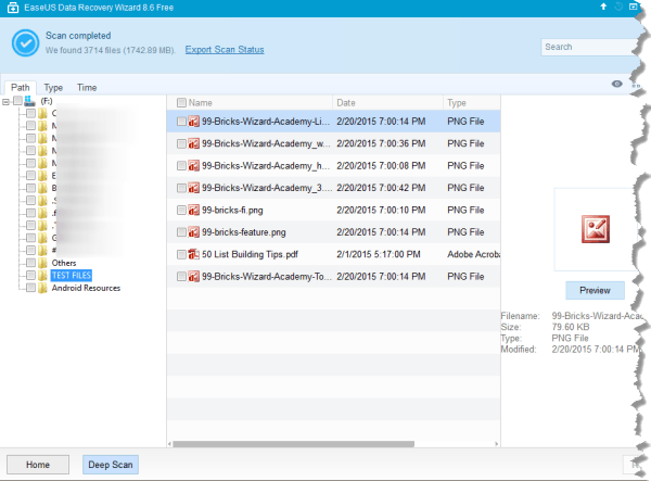 easeus data recovery wizard scan results easeus data recovery wizard scan results