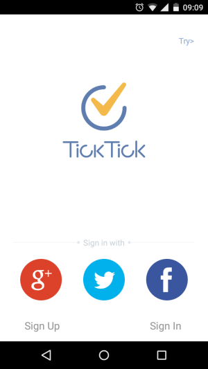 sign up to sync notes in ticktick