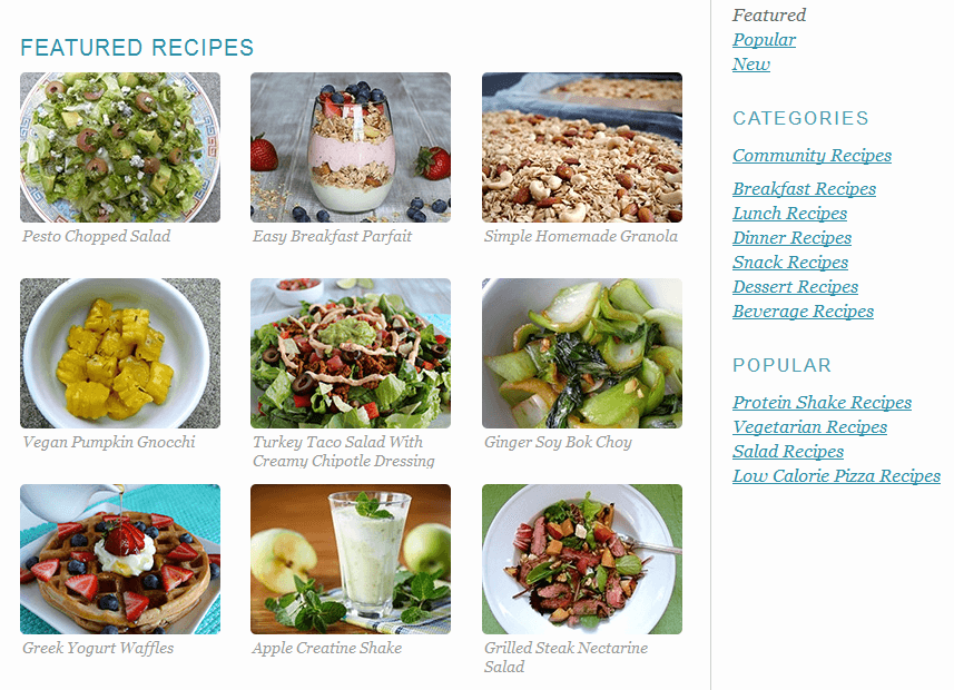foodcount featured recipes