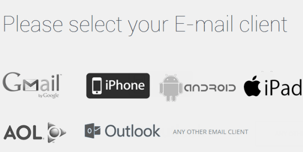 select an email client