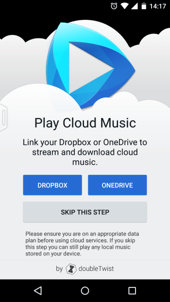 cloudplayer sync dropbox new songs