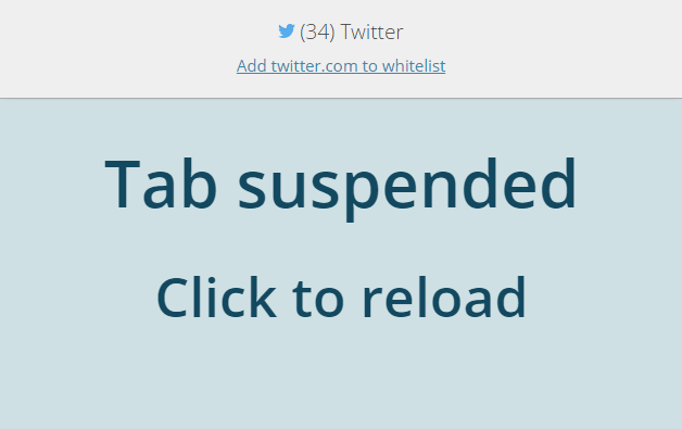 tab suspender extension
