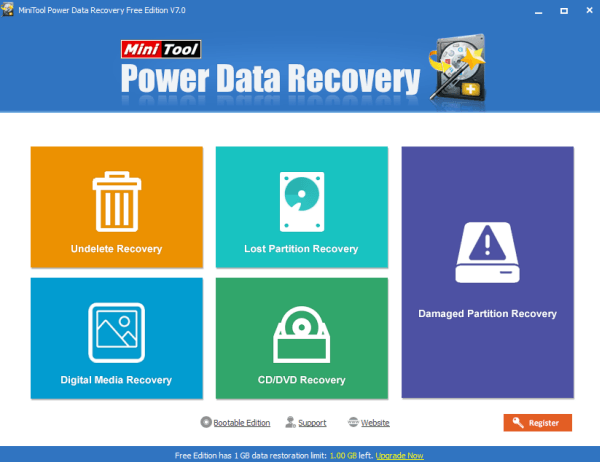 power data recovery home screen power data recovery home screen