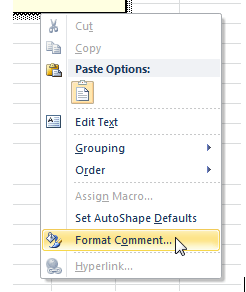 format comment format comment