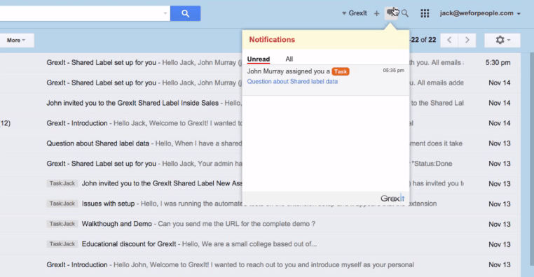 grexit - task notification in gmail