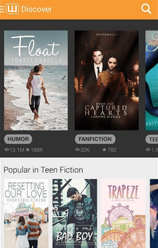 wattpad - Best Android Apps for Book Lovers