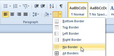no border