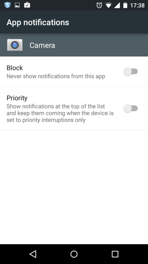 block app notifications in android lollipop