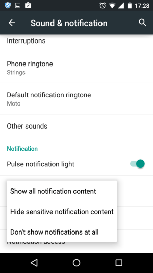 how to configure lock screen notifications in android lollipop