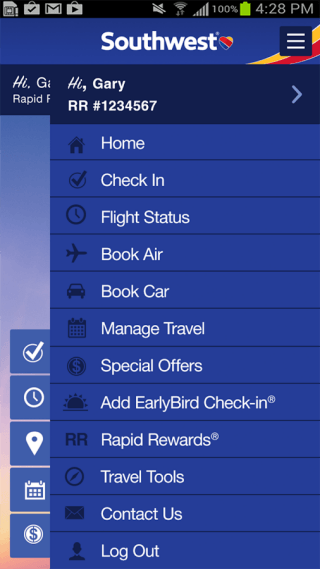 Southwest for Android Airline apps