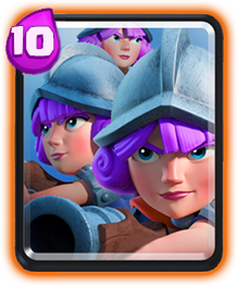 Clash Royale Cards in Arenas - 3 musketeers