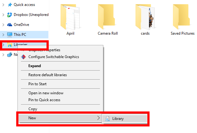 Create New Library