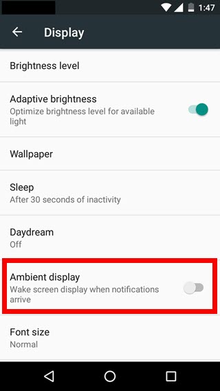 How to Disable Ambient Display on Android