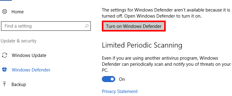 How to Perform a Manual Scan with Windows Defender
