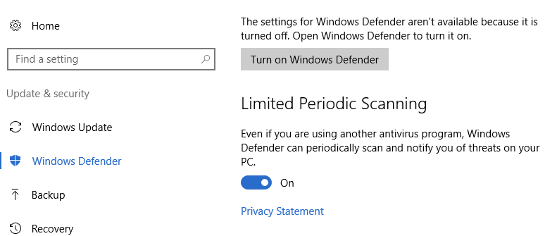How to Scan Your PC with Windows Defender While Using Another Antivirus Program