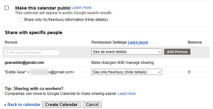 How to Share a Google Calendar with Others