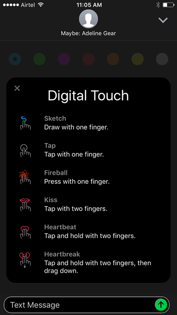 Digital Touch Messages - iOS 10 tips