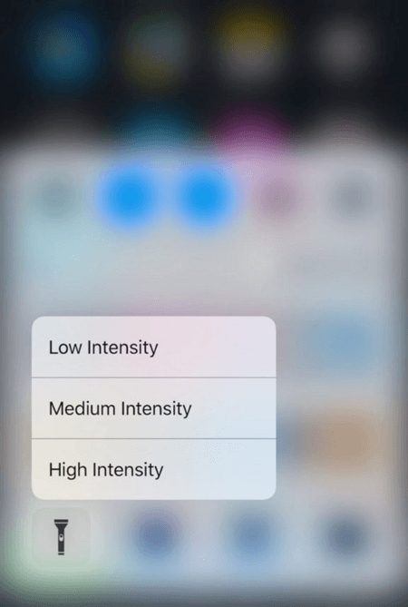 How To Control The Flashlight Brightness In iOS 10 Using 3D Touch