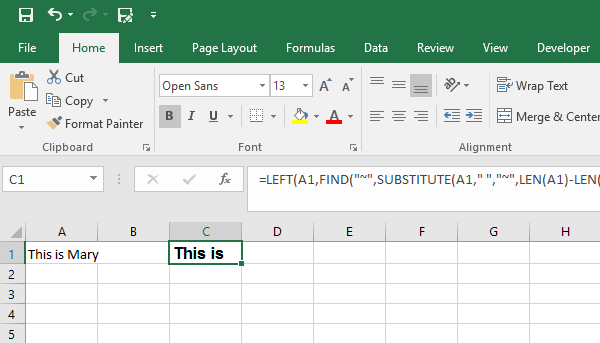 Excel Remove The Last Word In A Cell