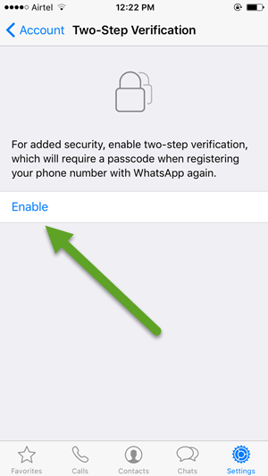 How to Enable Two Step Verification on WhatsApp