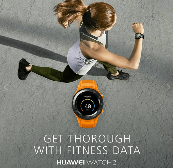 Huawei Watch 2 Fitness Data