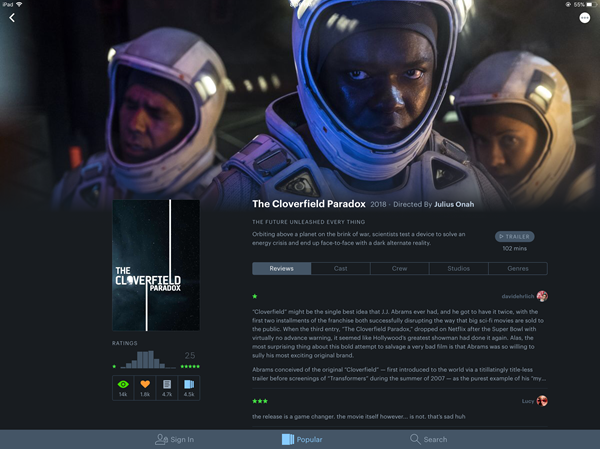 Letterboxd Movie listing
