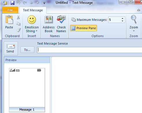 text message in outlook-1