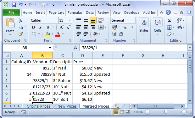 How to Cross Find Similar Product Codes in Microsoft Excel