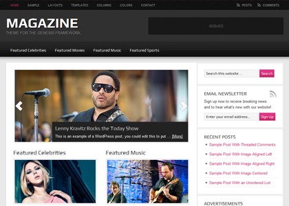 Best Selling StudioPress Themes - magazine