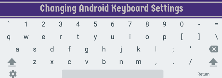 android keypad settings