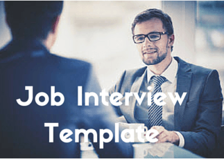 job interview template for outlook