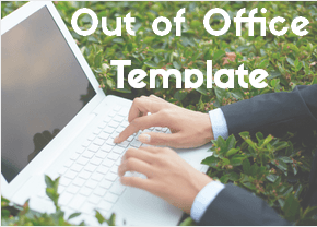 out of office template