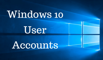 how to set up user accounts in windows 10