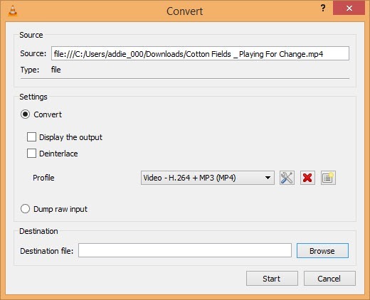 convert dialog box