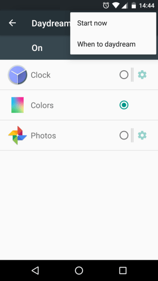 Android Marshmallow daydream