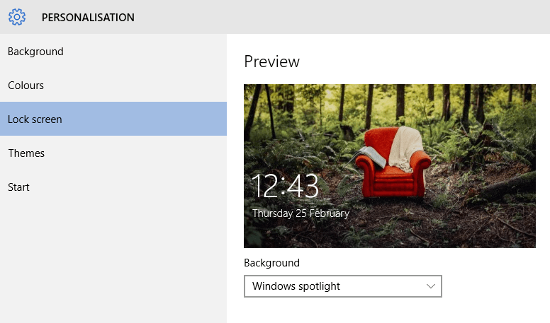 Windows Spolight Feature in Windows 10