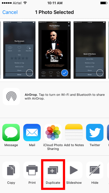 How To Create Duplicate Photos in iOS