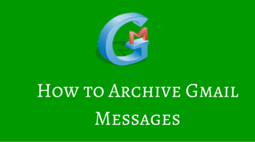 How to archive gmail messages fi