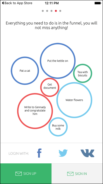 To Round Task Manager Bubbles