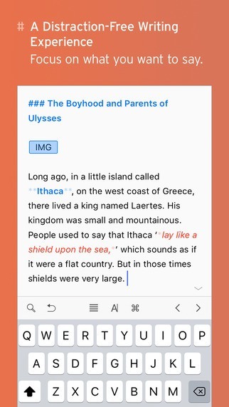 Writing App Ulysses Mobile