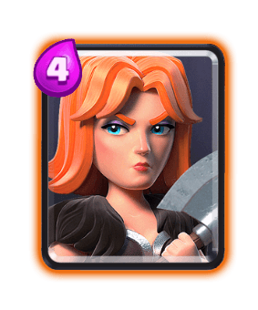 Clash Royale Troop Cards - valkyrie