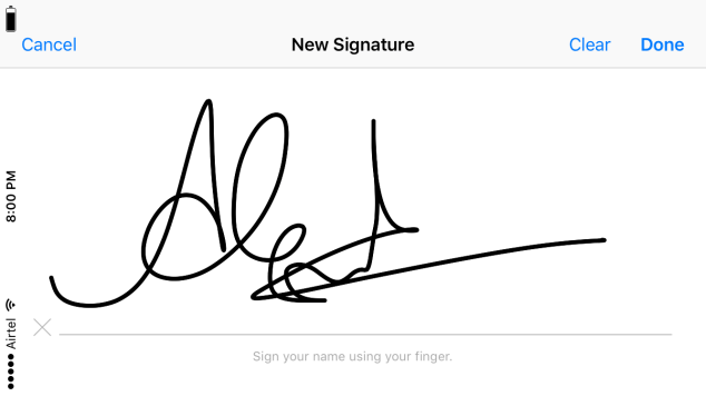 Adding a Signature to a PDF Document