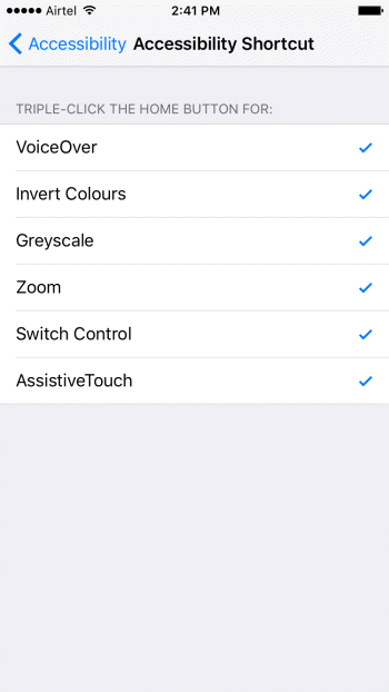 How to Setup Shortcut for Accessibility Features