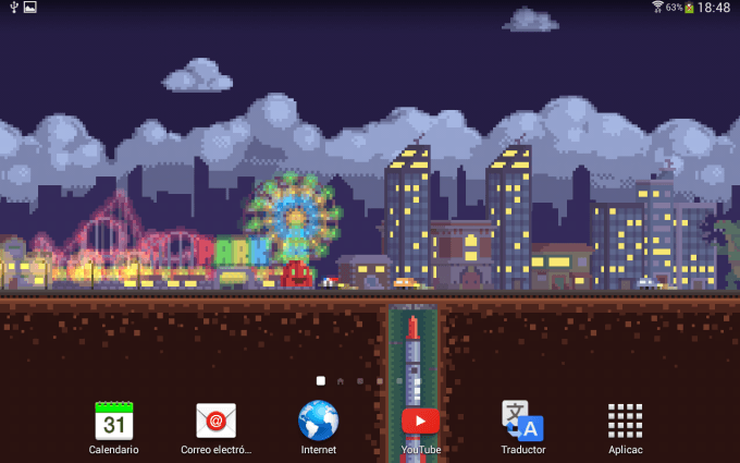 Pixel Road Wallpaper