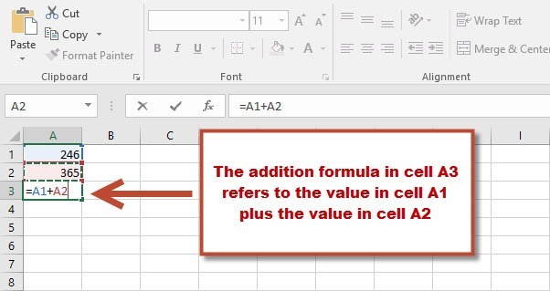 Using cell references