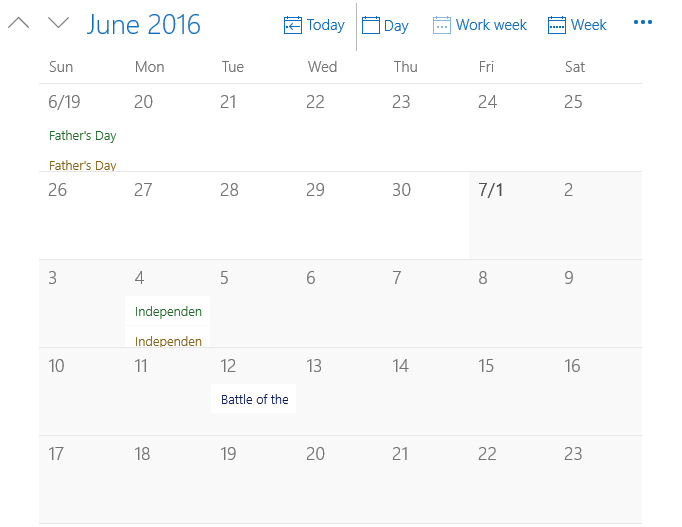 Add National Holidays to Windows 10 Calendar App