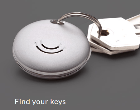 Orbit Bluetooth tracker tag on keys